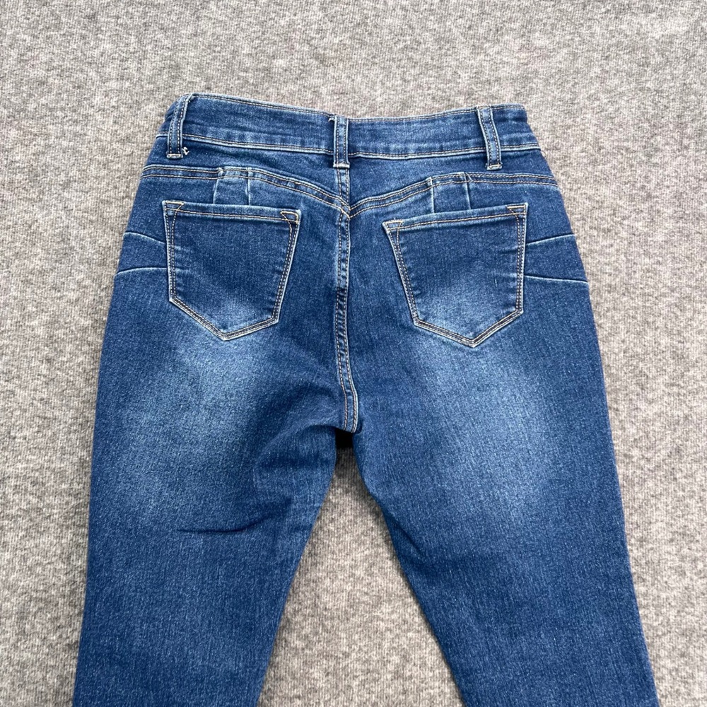 Fashion Nova Women Dark Wash High Rise Skinny Jeans Size 5/6 Stretch Denim - Picture 5 of 12